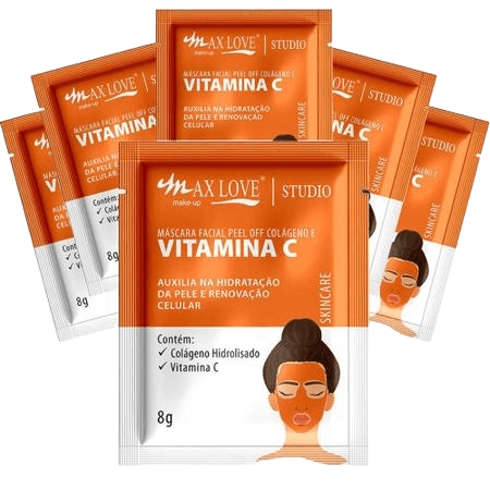 Máscara facial peel of colágeno vitamina C